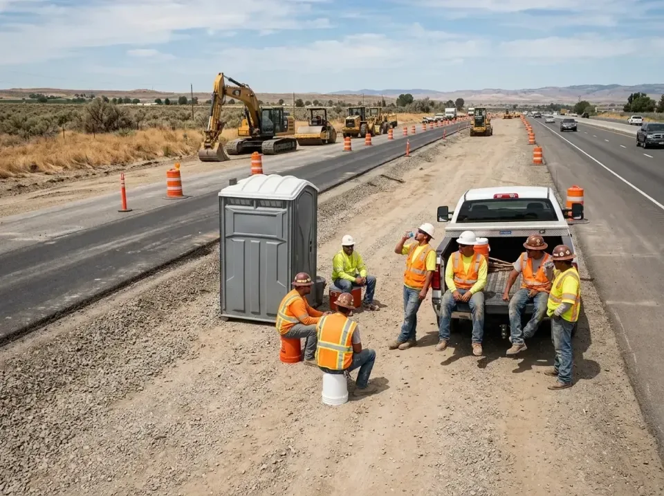 highway-road-construction-crew-007 — frequently asked questions, Porta Potty and Restroom Rentals in Venersborg, WA